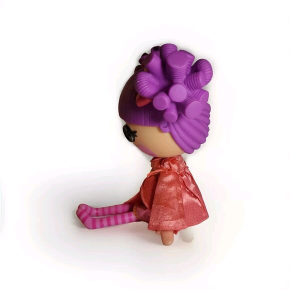 LALALOOPSY Lady Doll 12" 2009 MGA purple hair with dress and no shoes :( - Picture 4 of 11